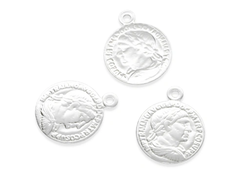 Zawieszka "monetka" 15 x 12 mm AG-925 [1szt.]