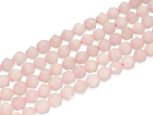 Kwarc różowy bryłka cięta ok.8x8mm [~19cm]