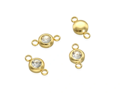 Łącznik z kryształkiem 12x6,5mm [1szt.]