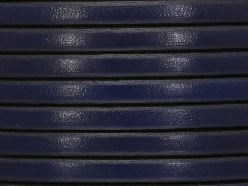 Rzemień naturalny płaski 5x1,8mm granatowy ciemny [20cm]