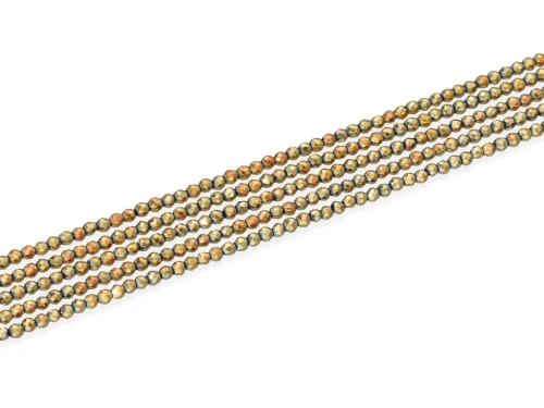 Hematyt kulka fasetowana ok.2,4mm [~39cm]