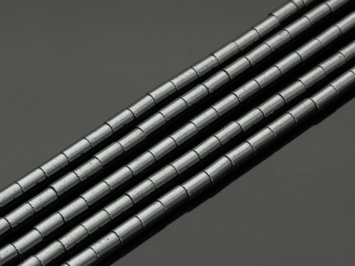 Hematyt rurka ok.4x6mm [~40cm]