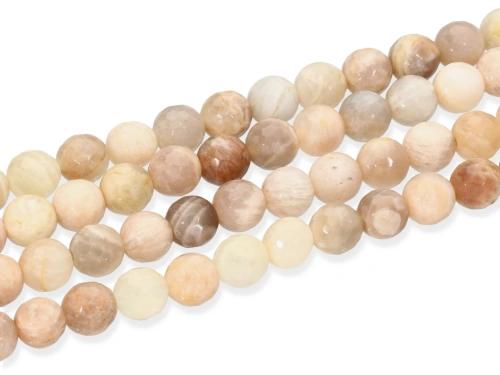 Kamień słoneczny kulka fasetowana ok.8mm [~19cm]