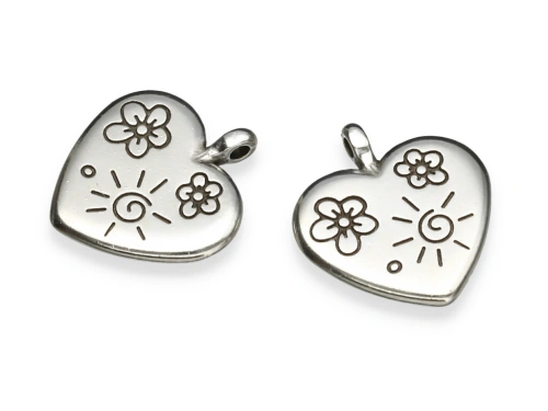 Zawieszka "serce" 19 x 18 mm [1szt.]
