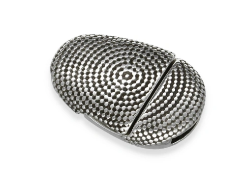 Zapięcie magnesowe owalne "african dot art" 10x2mm [1szt.]