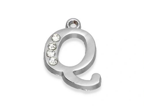 Zawieszka "literka Q" 22 x 16 mm [1szt.]