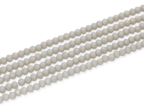 Szkło kryształowe "oponka fasetowana" ~ 3,5 x 4,5mm [~20cm] 