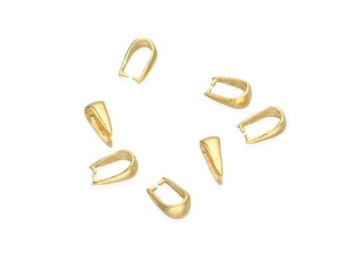 Krawatka z bolcami 9x5,5mm AG-925+Au [1szt.]