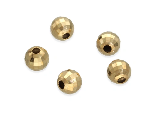 Kulka "disco" 5 mm AG-925+Au [1szt.]