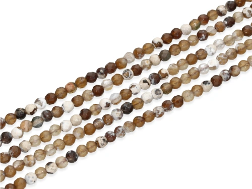 Agat kulka fasetowana ok.4mm [~18cm]