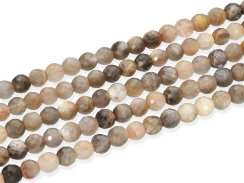 Kamień słoneczny kulka fasetowana ok.5,8mm [~39cm]